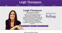 Desktop Screenshot of leighthompson.com