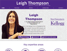 Tablet Screenshot of leighthompson.com